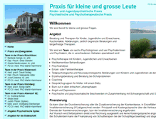 Tablet Screenshot of praxis-fuer-kleine-und-grosse-leute.ch